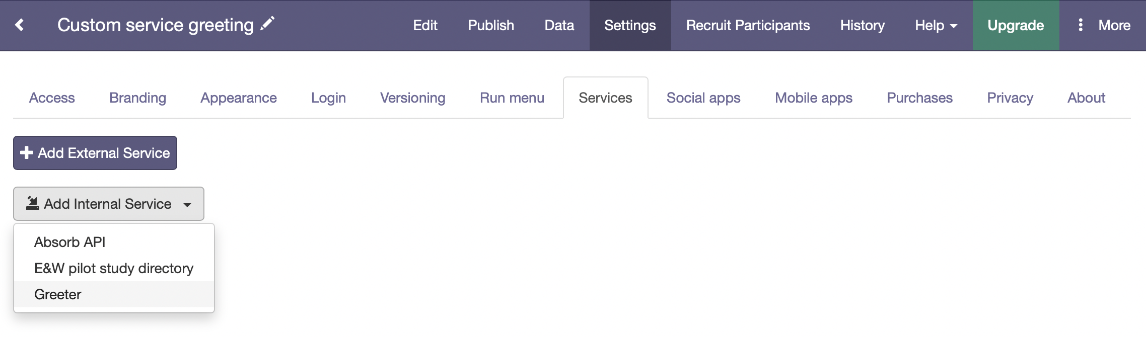 Step 4 Connect the custom service to a program (2)