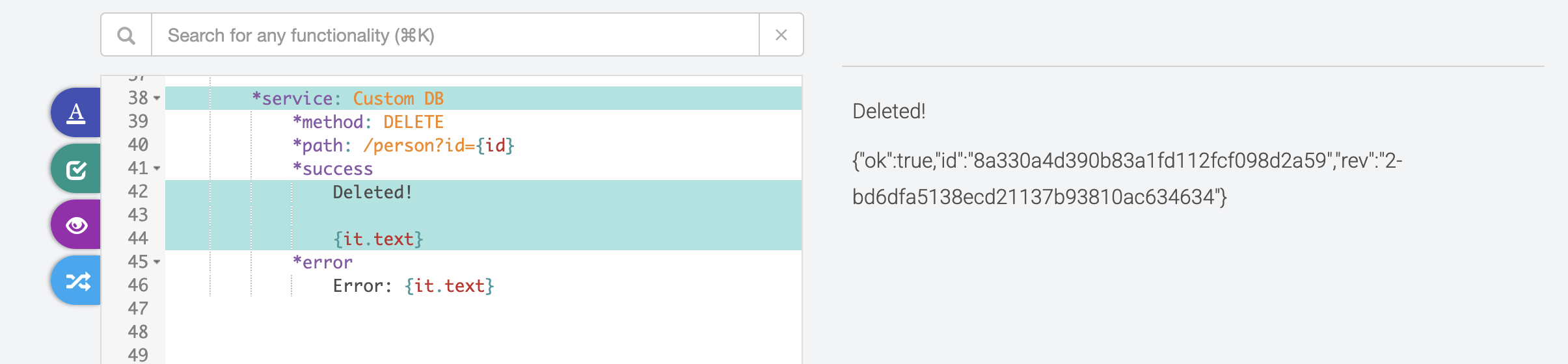 3 Use the delete route within a GuidedTrack program (2)