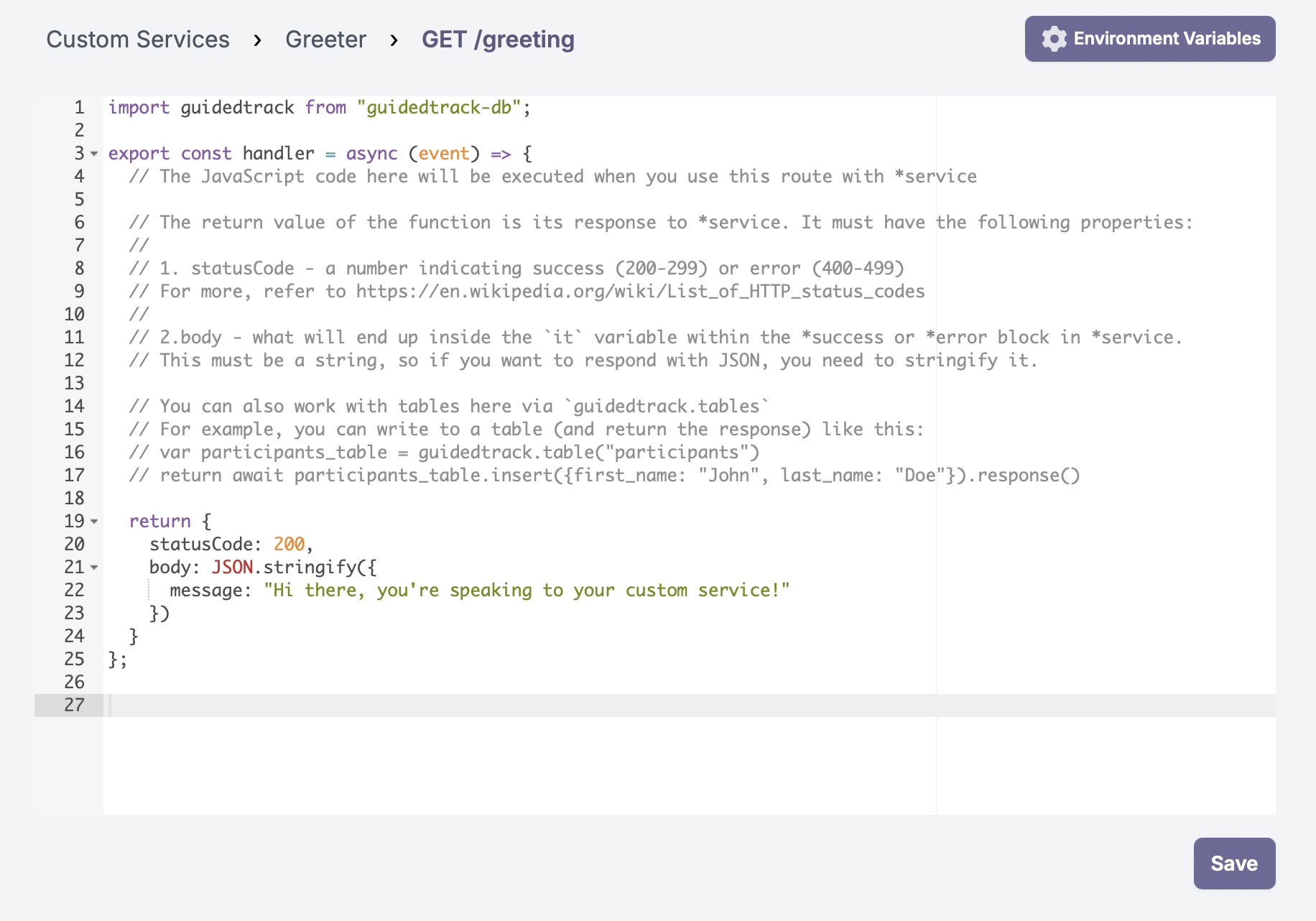 Step 2 Create a route (2)